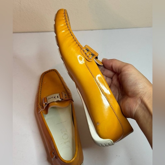 Christian Dior Women’s Patent Leather Loafers Metal Buckle Size 36.5 - Picture 8 of 10
